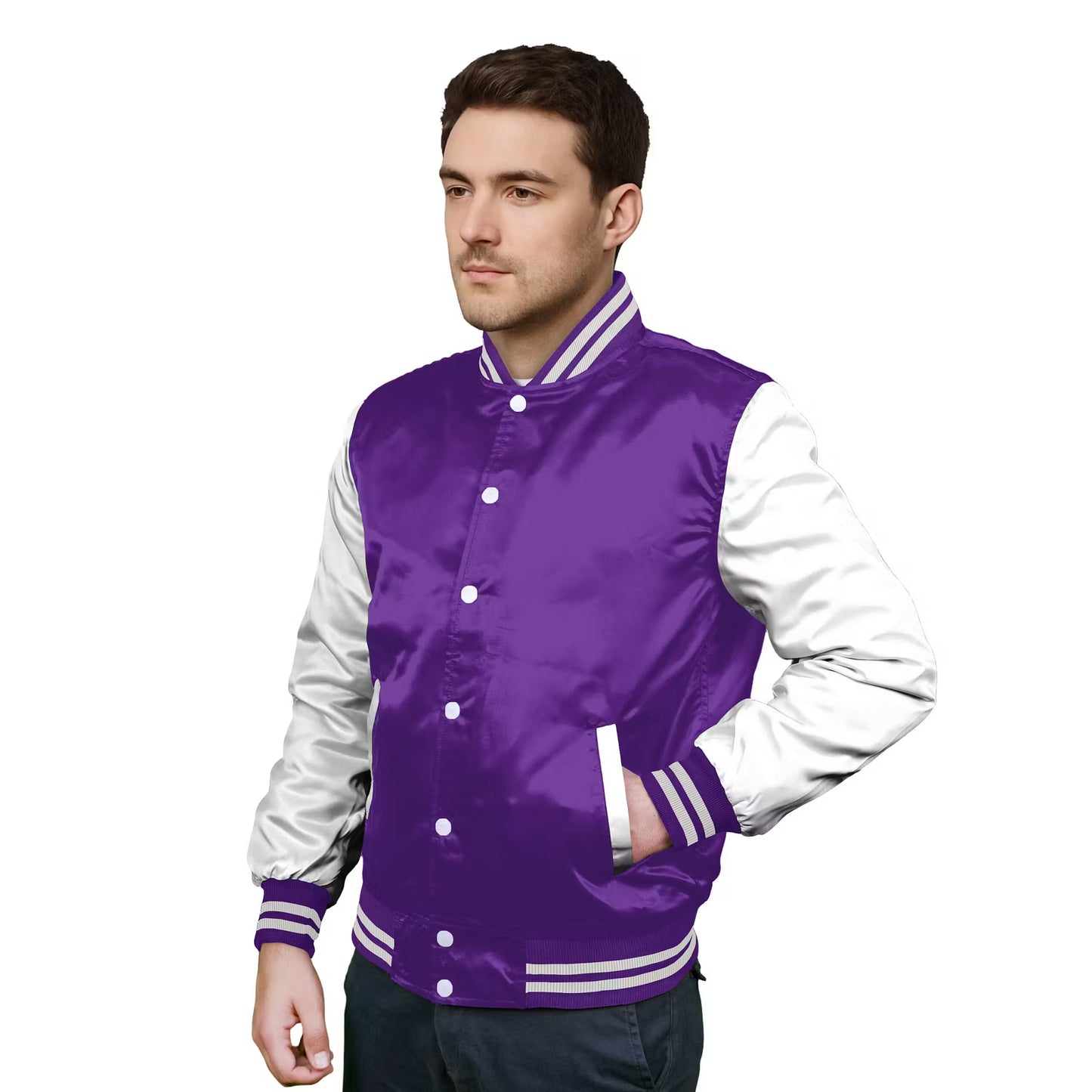 White-Satin Sleeves & Satin Body