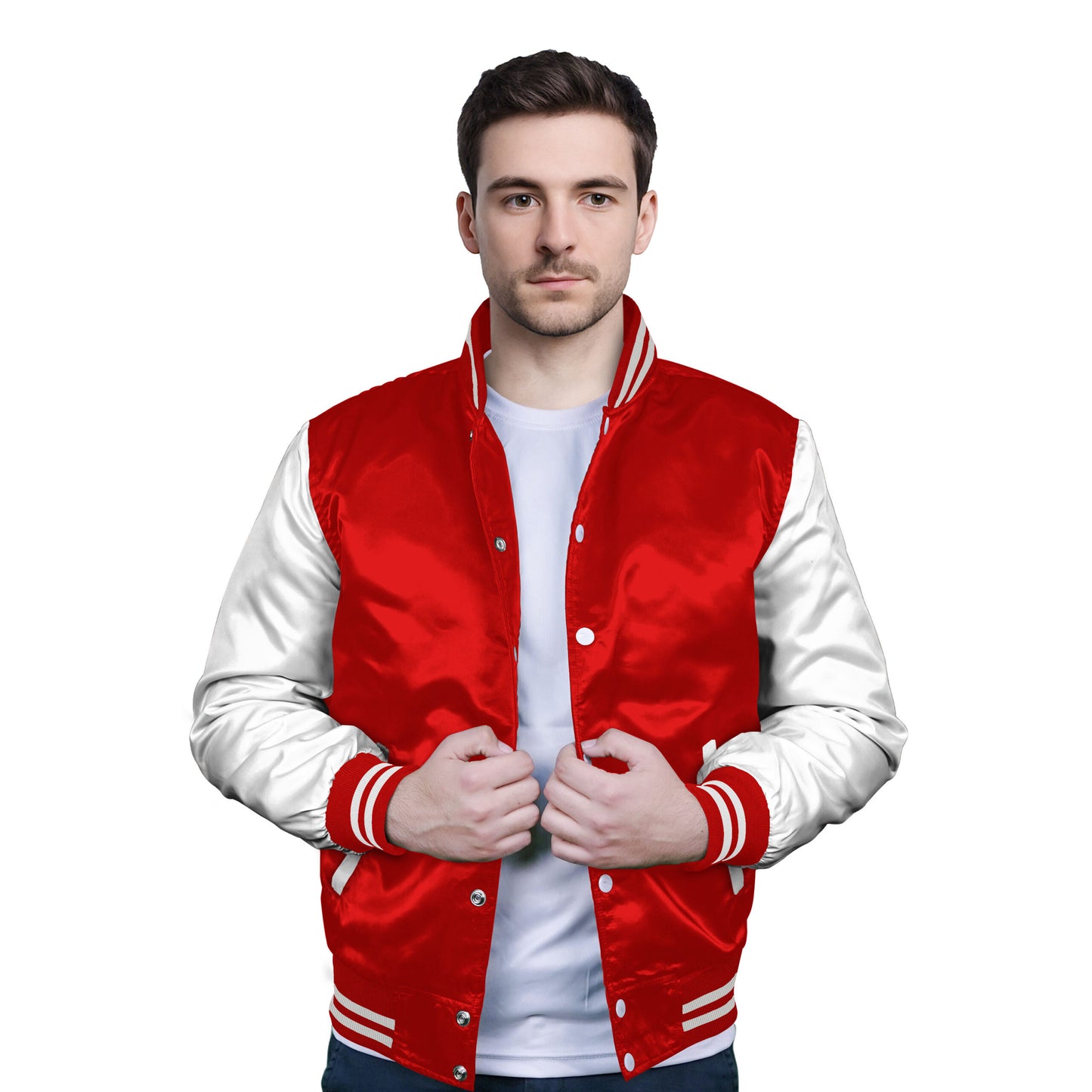 White-Satin Sleeves & Satin Body