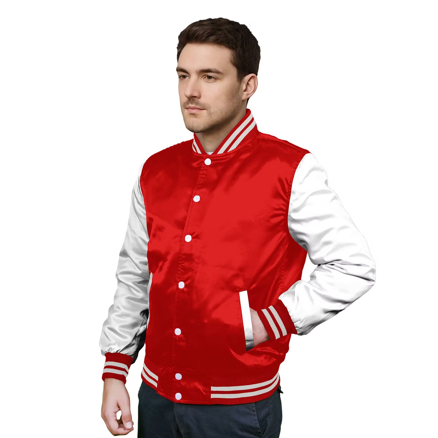 White-Satin Sleeves & Satin Body