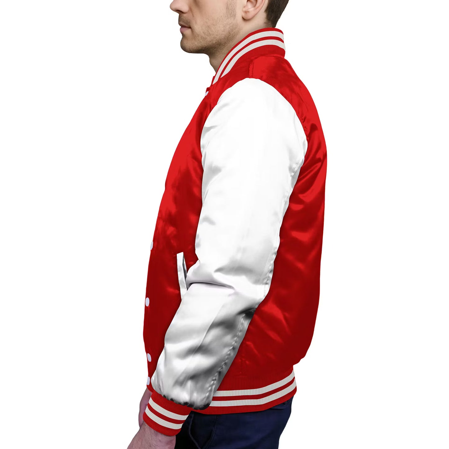 White-Satin Sleeves & Satin Body