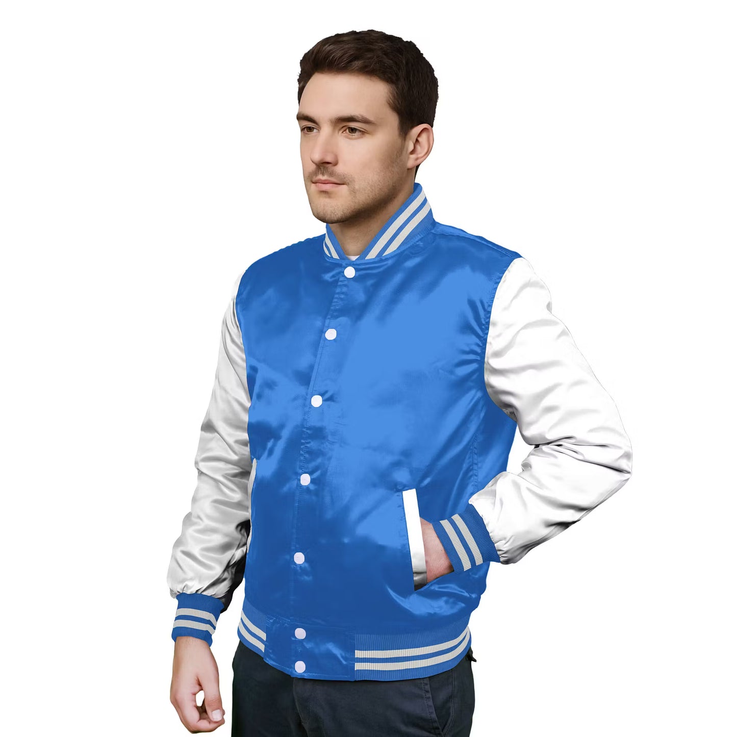 White-Satin Sleeves & Satin Body