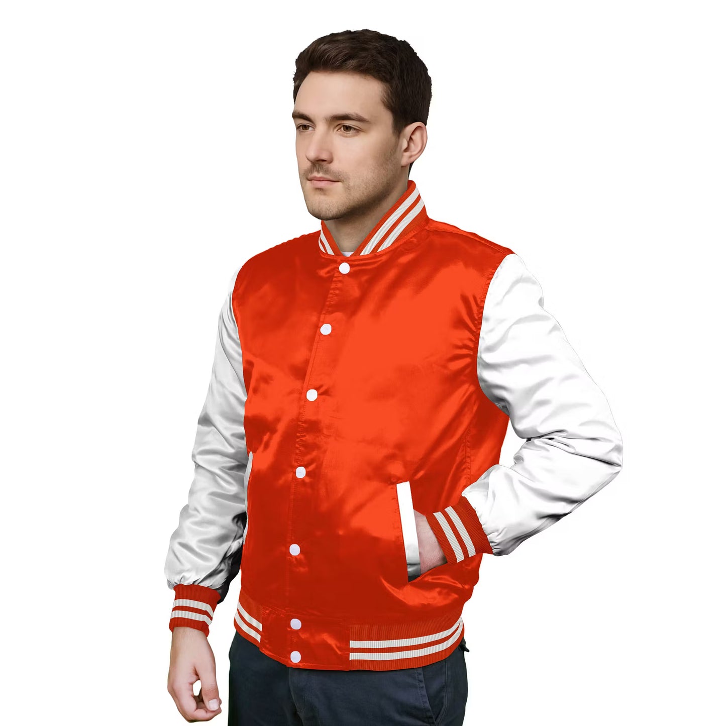 White-Satin Sleeves & Satin Body