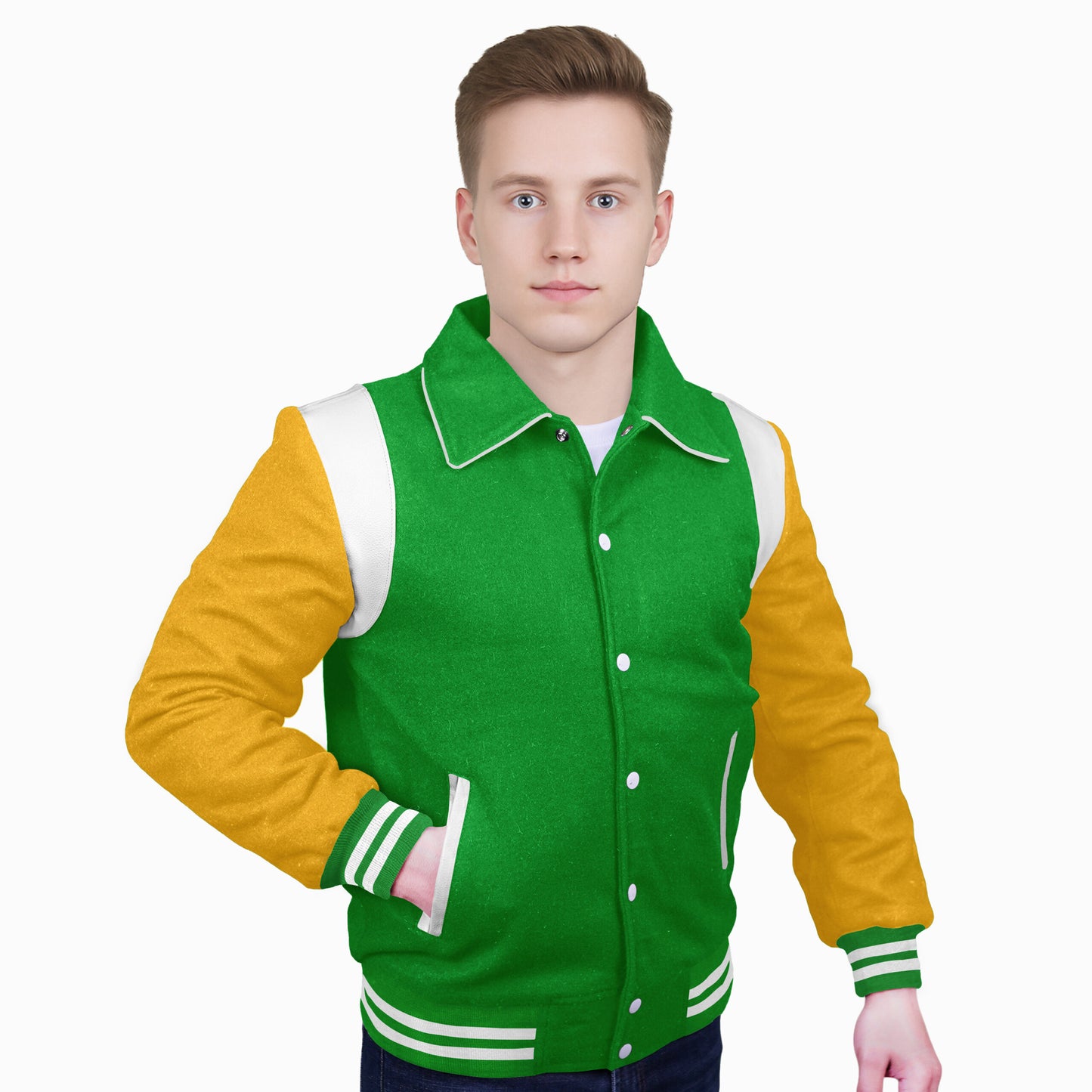 Yellow-Wool Sleeves & Wool Body (Retro)