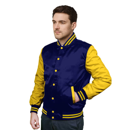 Yellow-Satin Sleeves & Satin Body