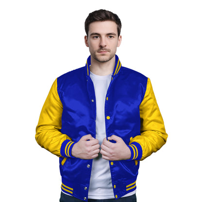 Yellow-Satin Sleeves & Satin Body