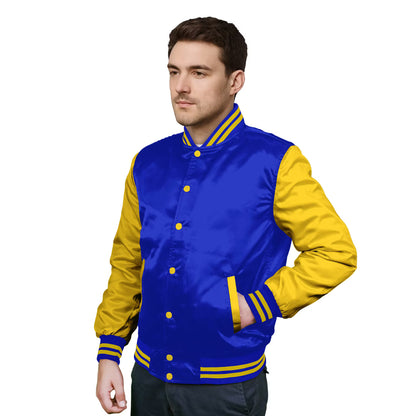 Yellow-Satin Sleeves & Satin Body