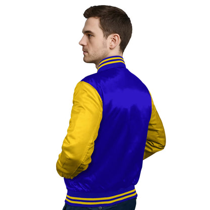 Yellow-Satin Sleeves & Satin Body