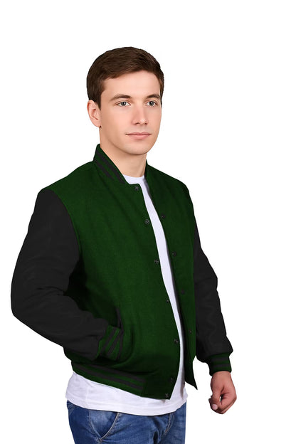 Black-Leather Sleeves & Wool Body