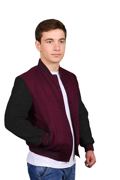 Black-Leather Sleeves & Wool Body