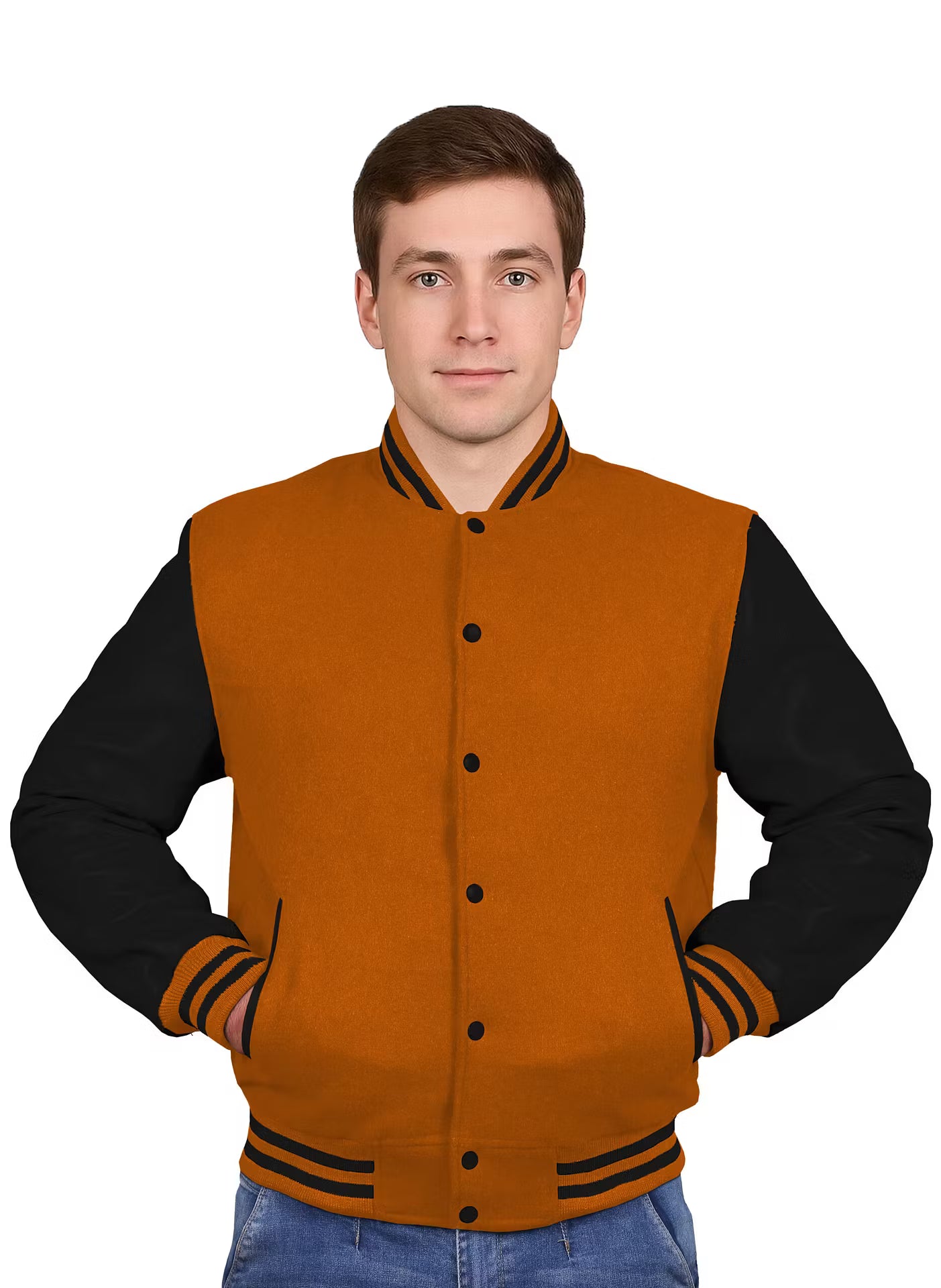 Black-Leather Sleeves & Wool Body