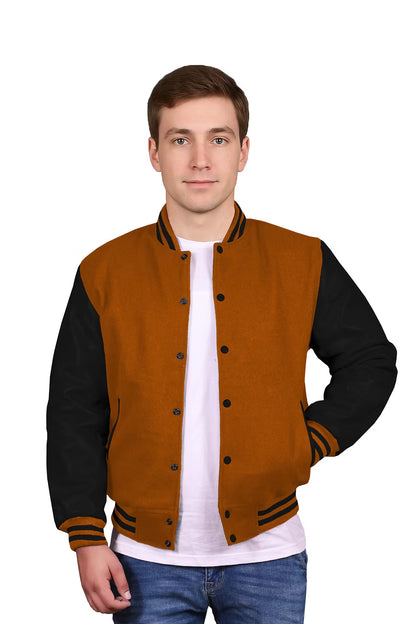 Black-Leather Sleeves & Wool Body