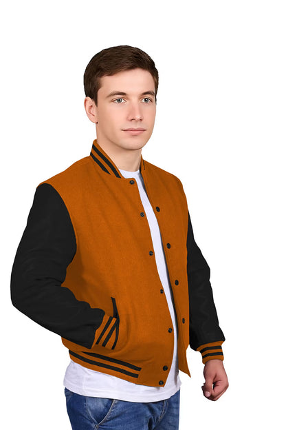 Black-Leather Sleeves & Wool Body