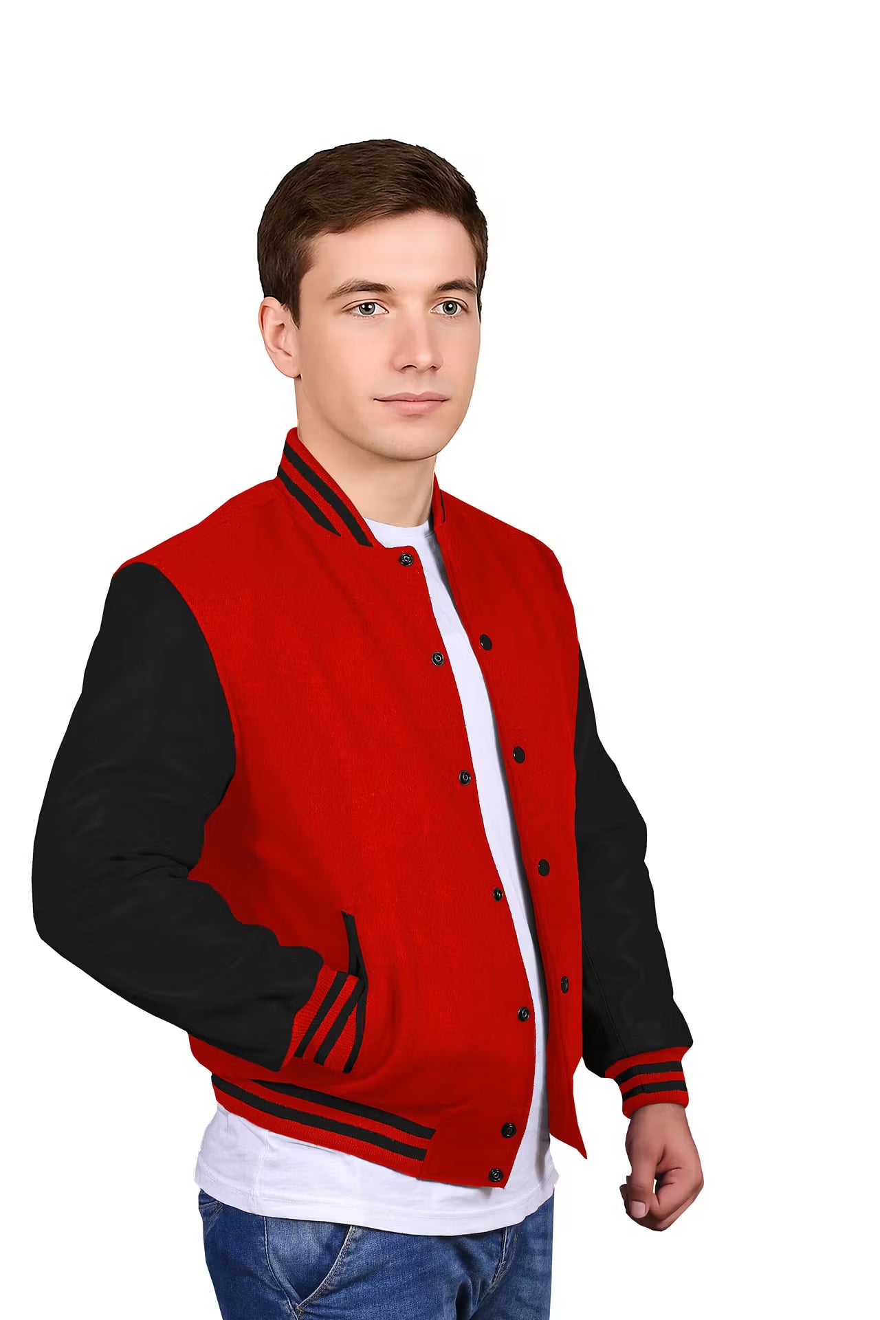 Black-Leather Sleeves & Wool Body