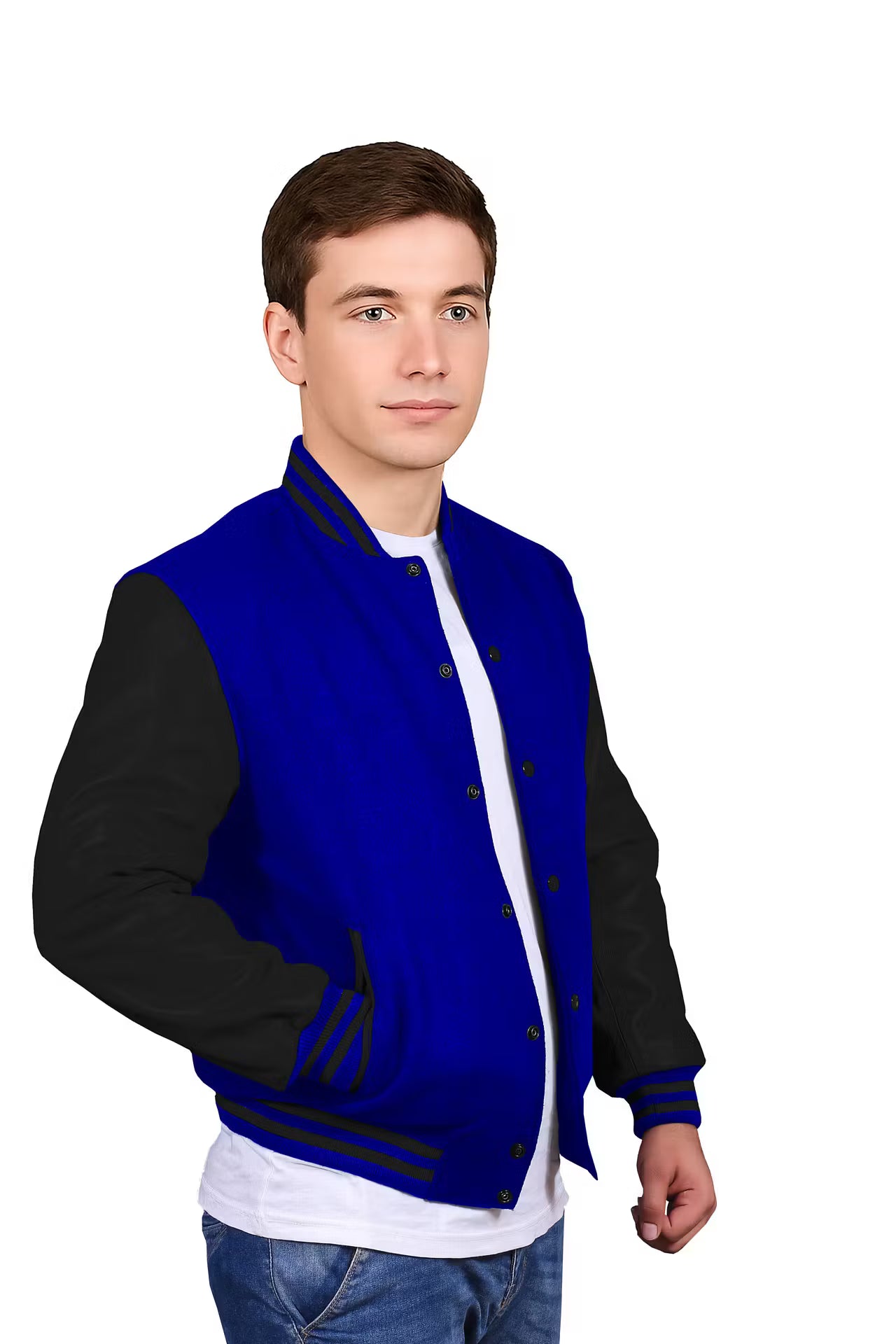 Black-Leather Sleeves & Wool Body