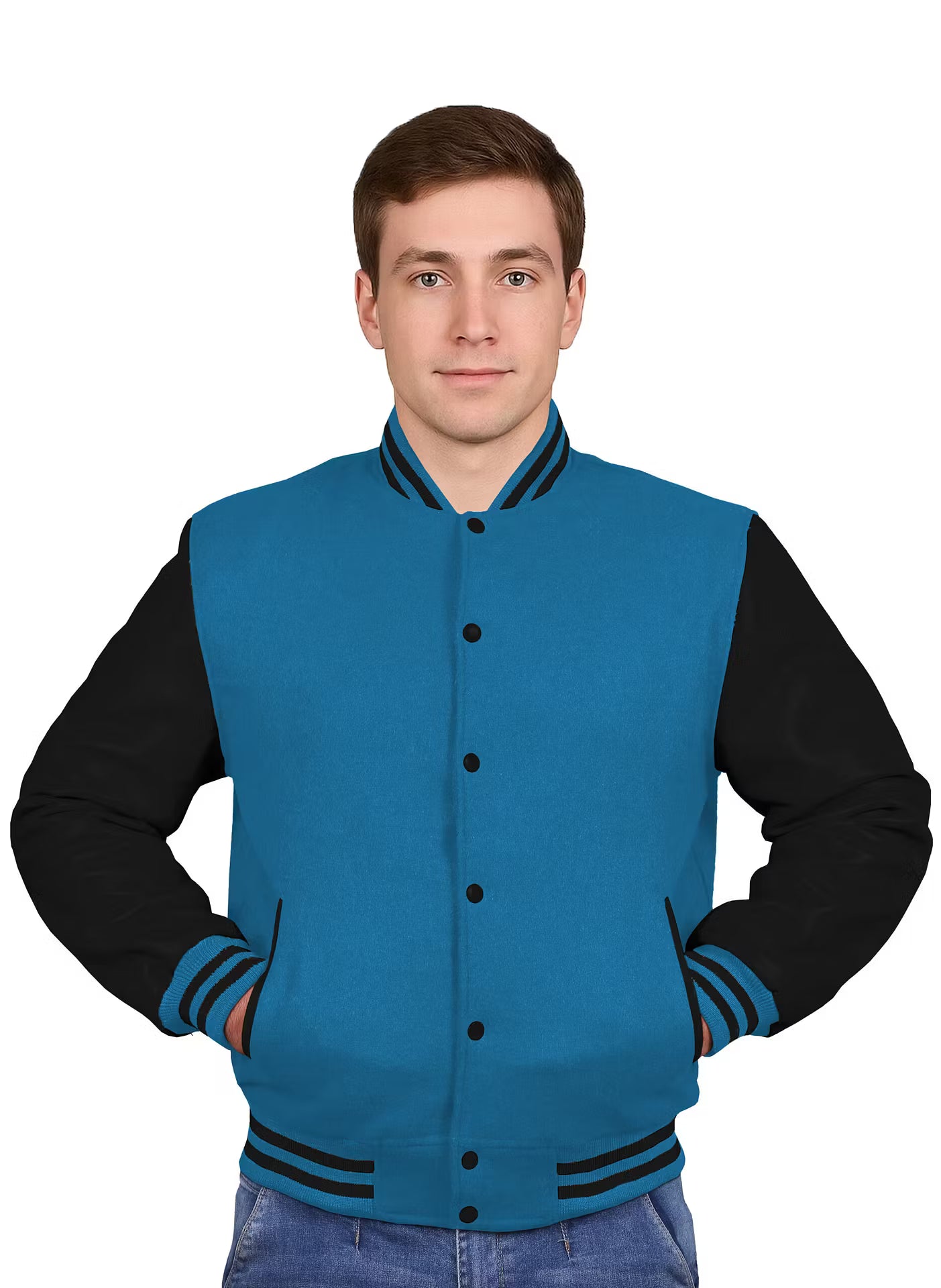 Black-Leather Sleeves & Wool Body