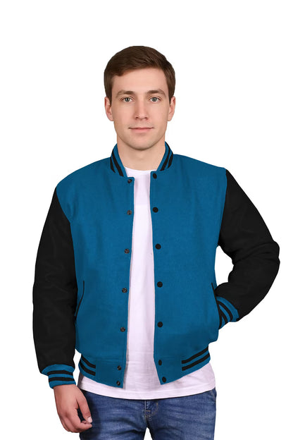 Black-Leather Sleeves & Wool Body