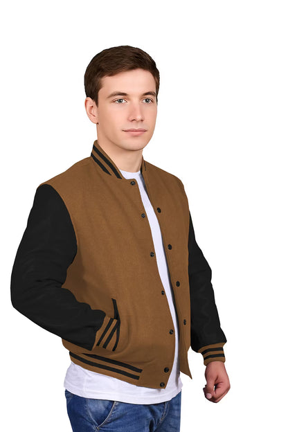 Black-Leather Sleeves & Wool Body