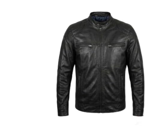 Black Leather Jacket (US, Alpha, XX-Large, Regular, Regular, Black-Style-2)