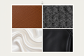 nahi jackets ka textures
for example leather,wool,satin,faux leather