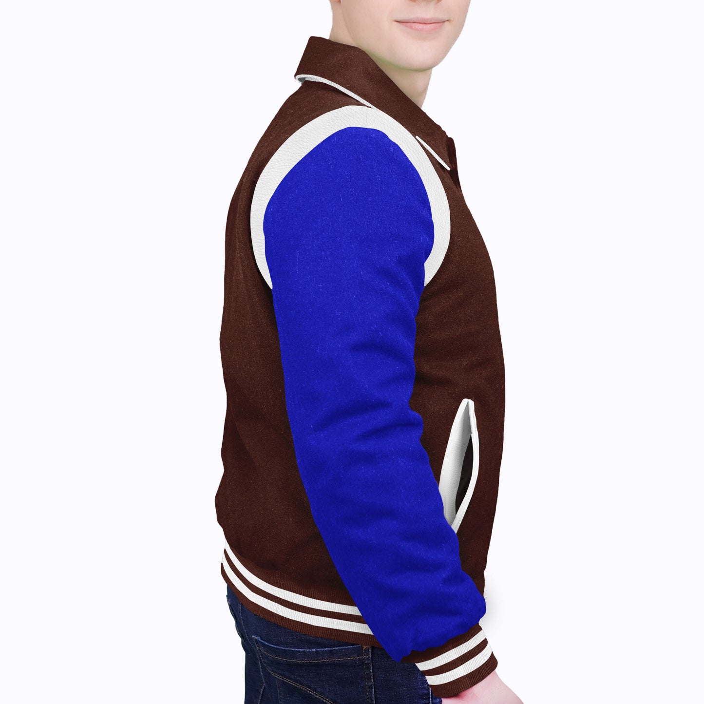 Royal Blue-Wool Sleeves & Wool Body (Retro)